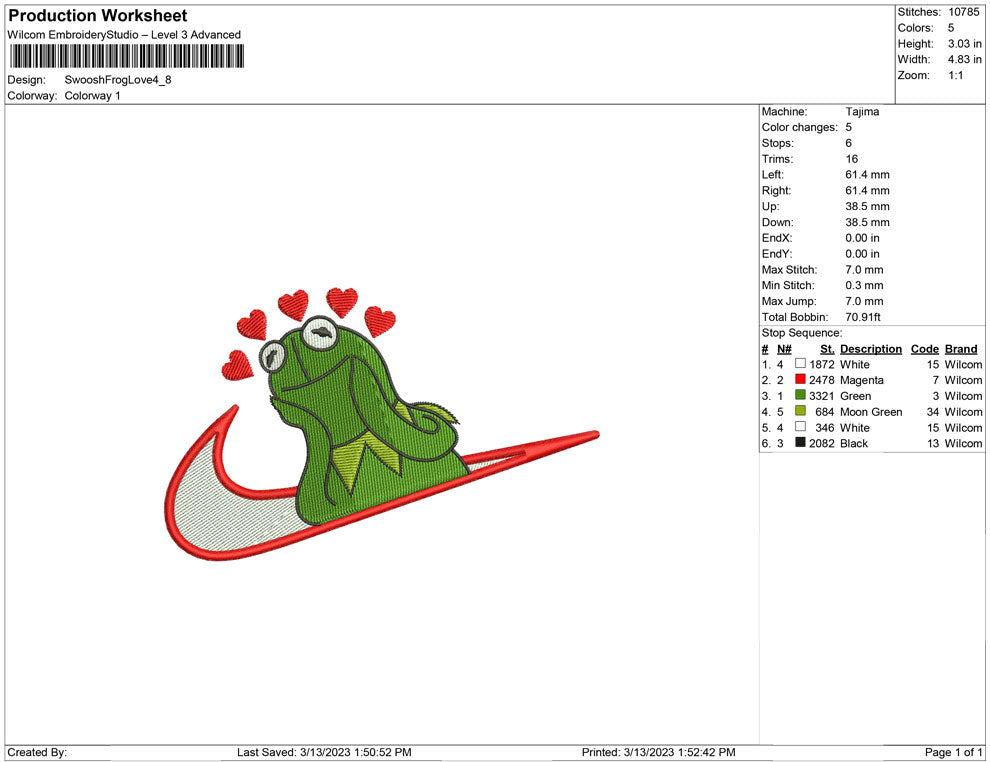 Swoosh Frog Love