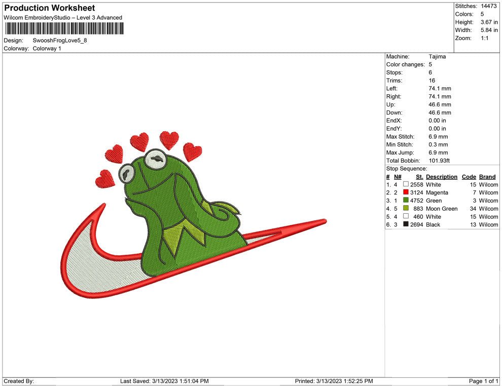 Swoosh Frog Love