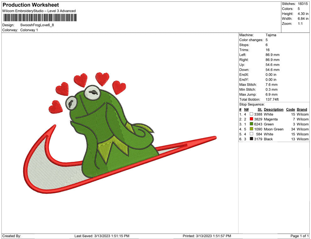 Swoosh Frog Love