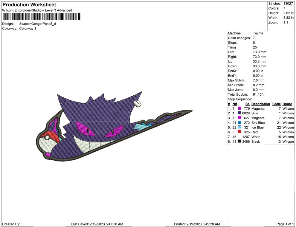 Swoosh Gengar Pokemon