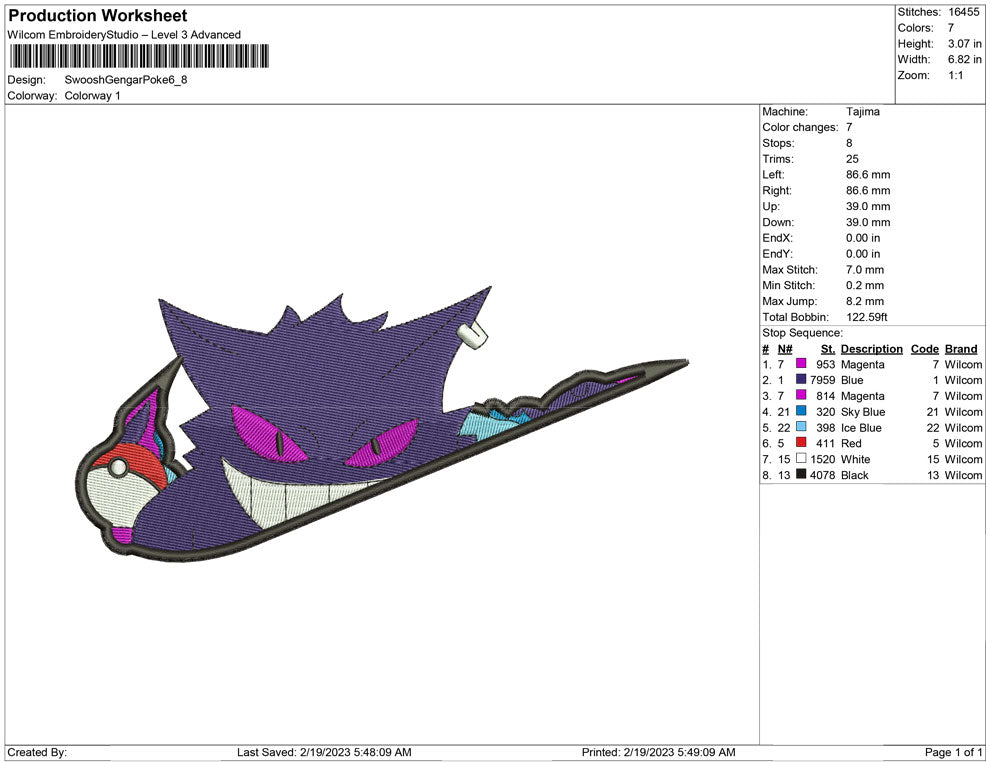 Swoosh Gengar Pokemon