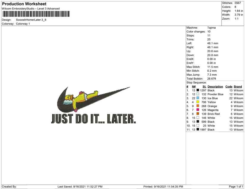 Swoosh Homer Just do it Later