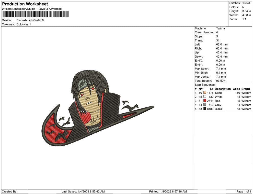 Swoosh itachi Bird