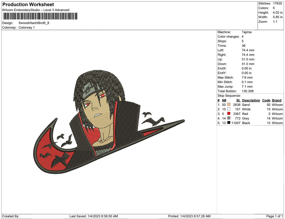 Swoosh itachi Bird