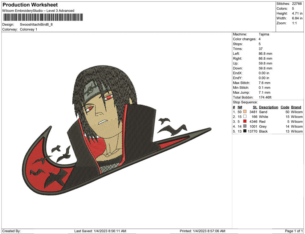 Swoosh itachi Bird