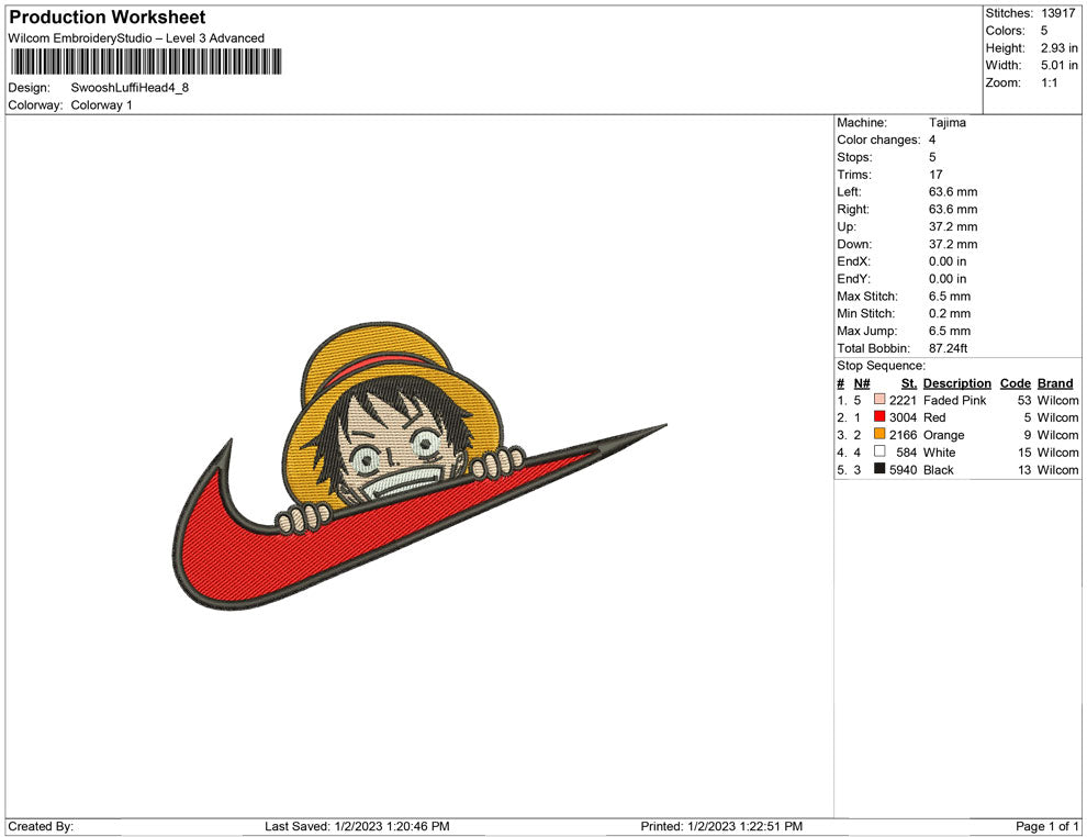 Swoosh Luffy Head