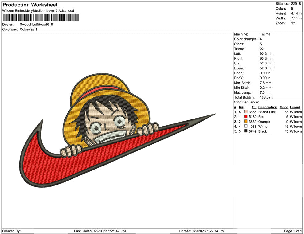 Swoosh Luffy Head