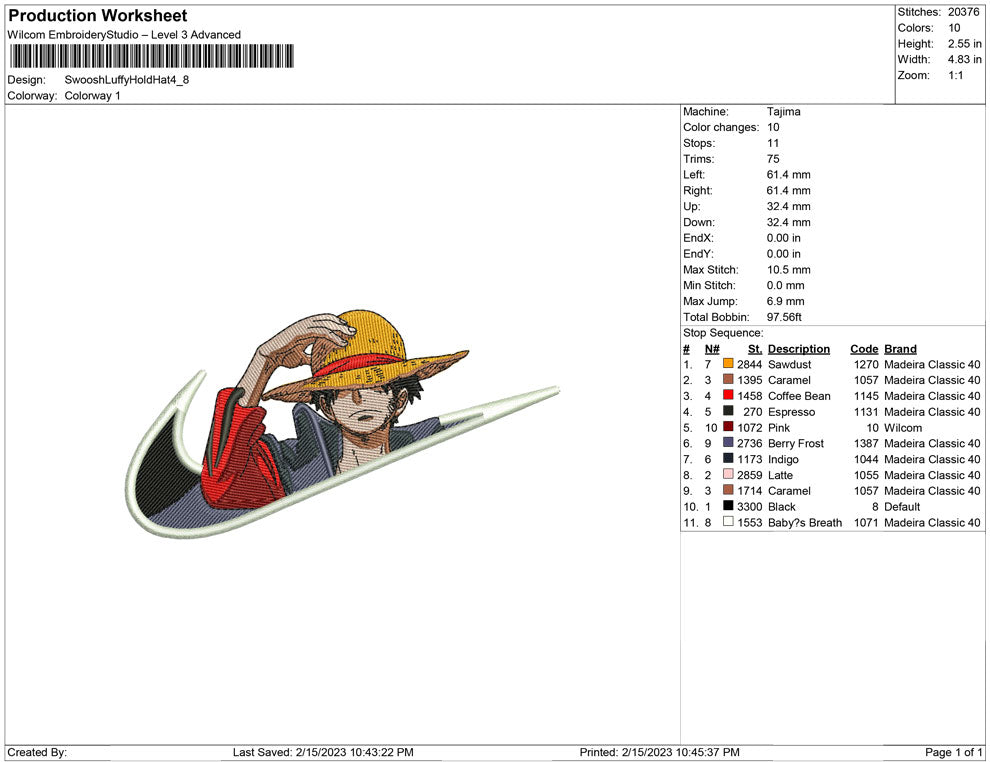 Swoosh Luffy Hold Hat