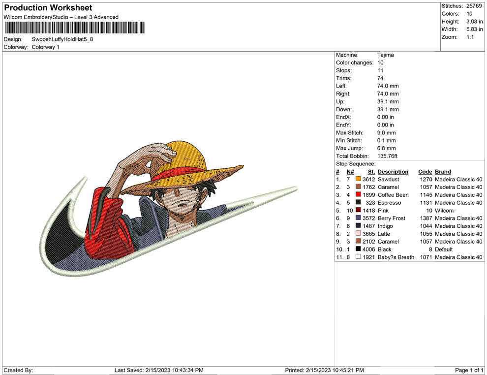 Swoosh Luffy Hold Hat