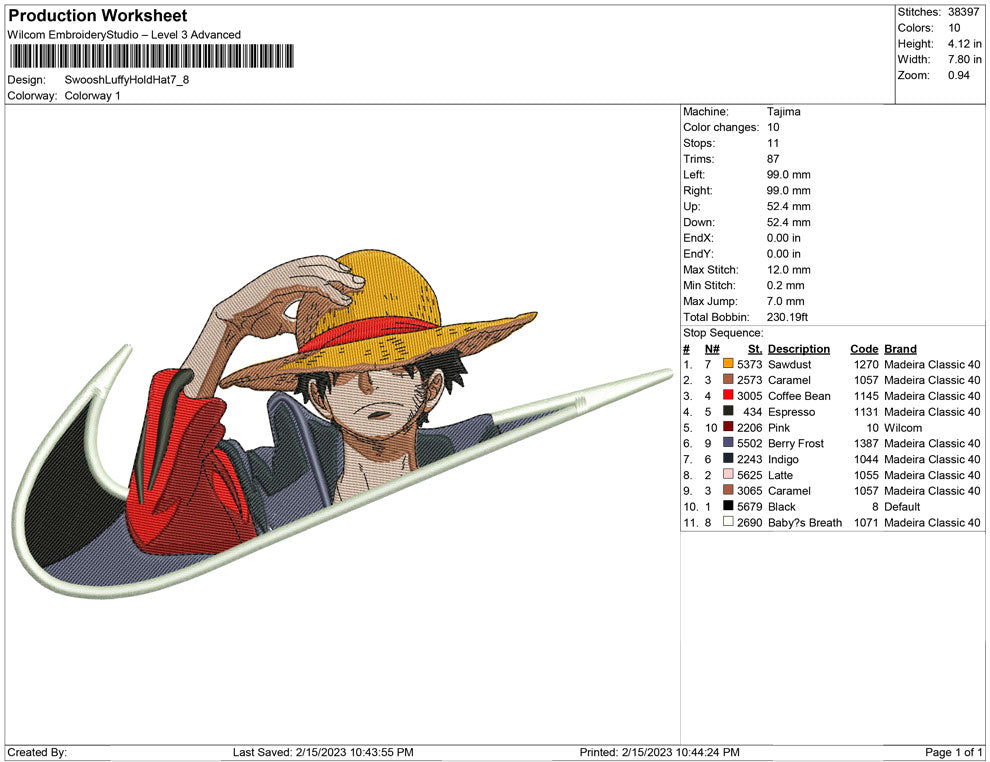 Swoosh Luffy Hold Hat