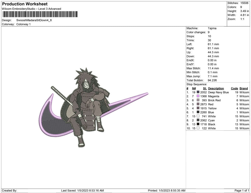 Swoosh Madara Sit Down