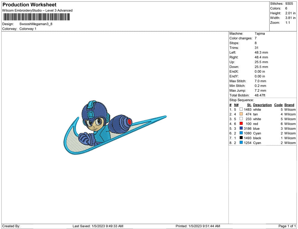 Swoosh Megaman
