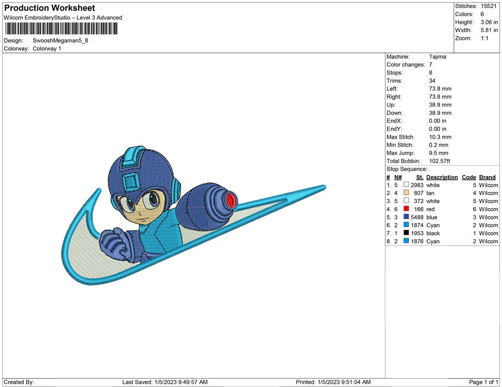 Swoosh Megaman