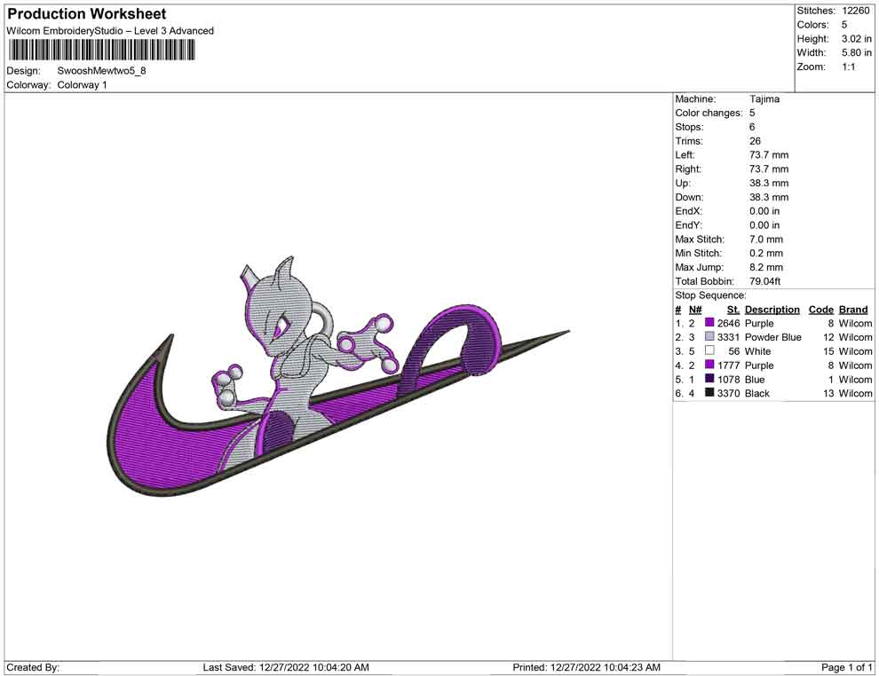 Swoosh Mewtwo