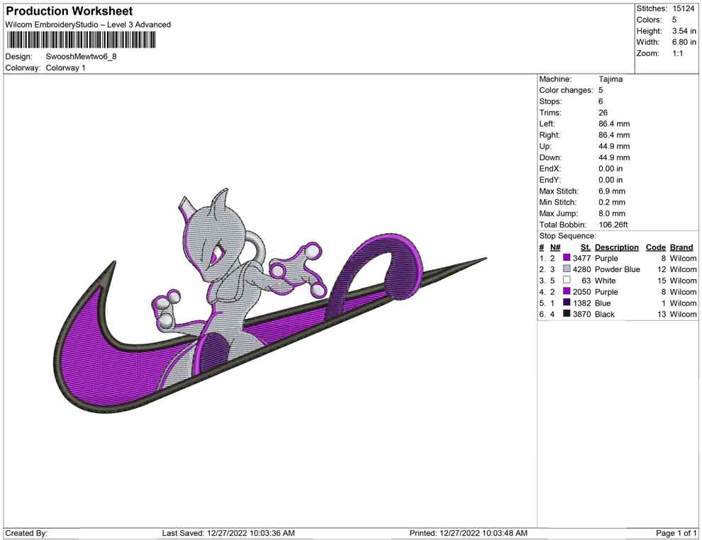 Swoosh Mewtwo