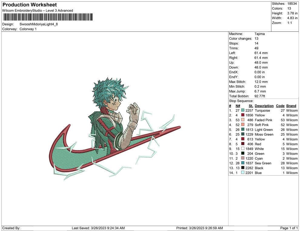 Swoosh Midoriya Light