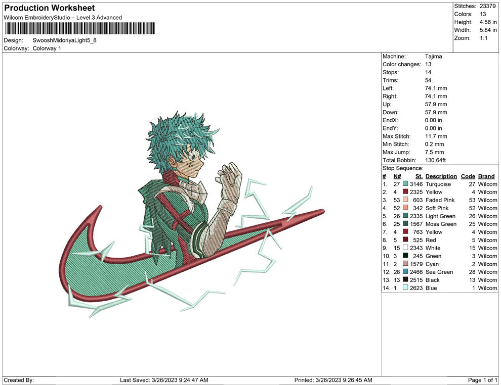Swoosh Midoriya Light