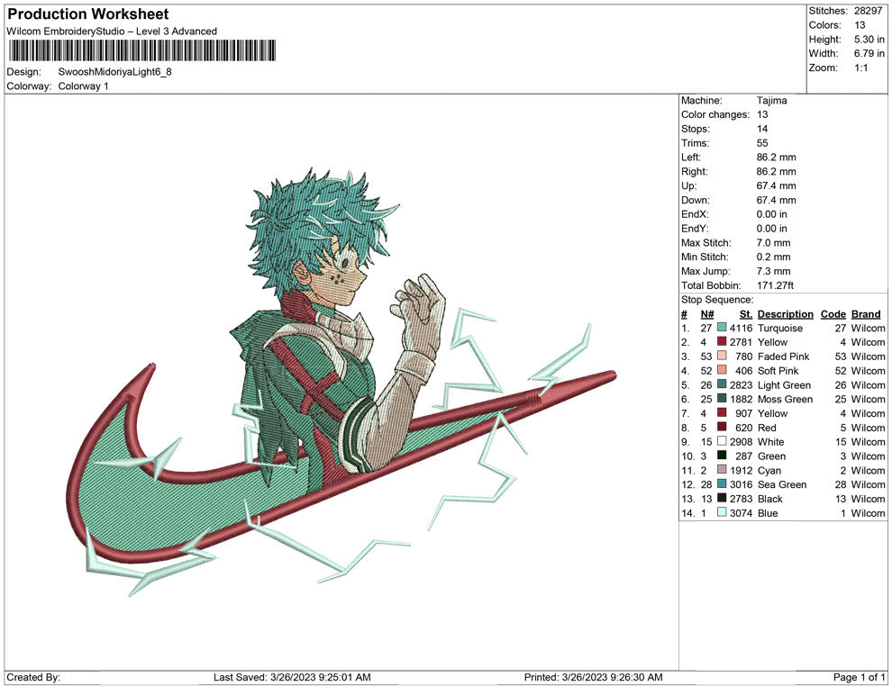 Swoosh Midoriya Light