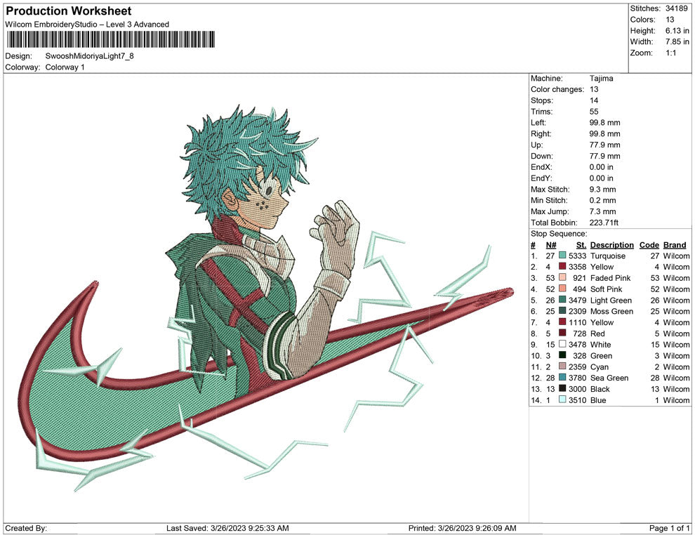 Swoosh Midoriya Light