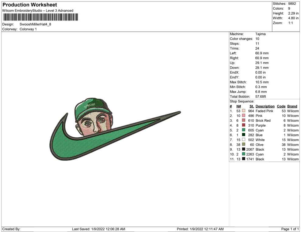 Swoosh Mac miller with hat