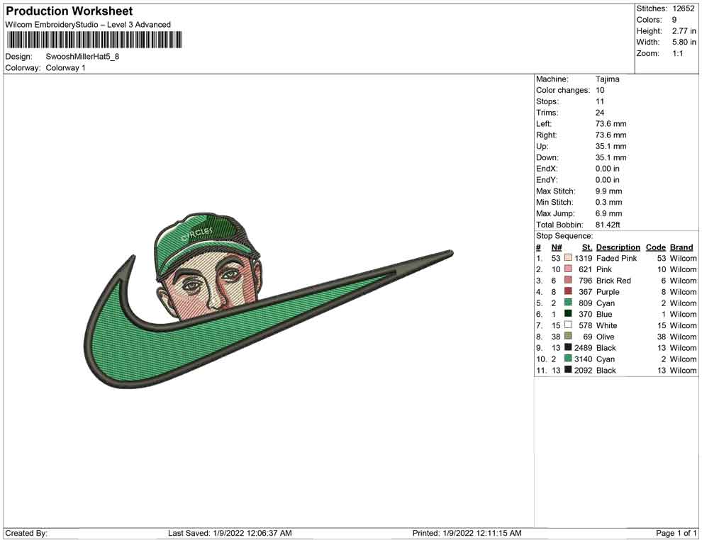 Swoosh Mac miller with hat