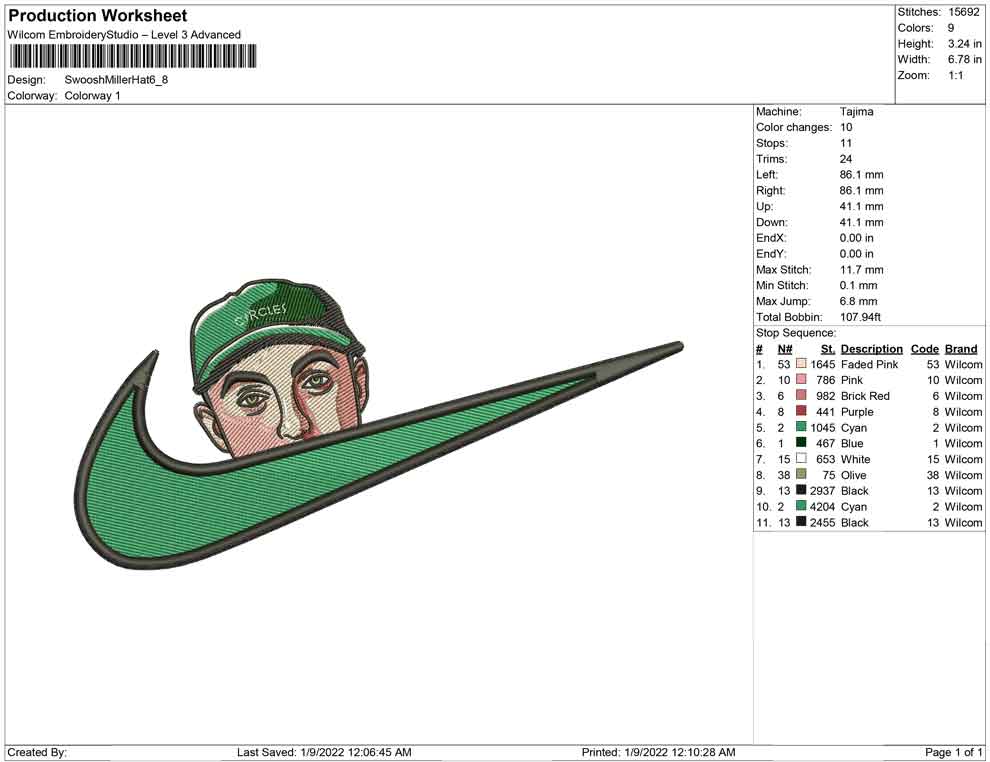 Swoosh Mac miller with hat