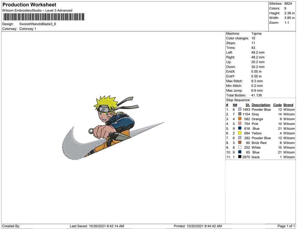 Swoosh Naruto with Blade