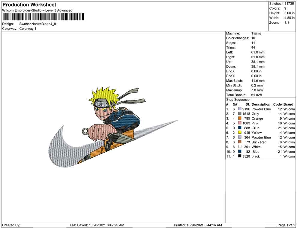 Swoosh Naruto with Blade