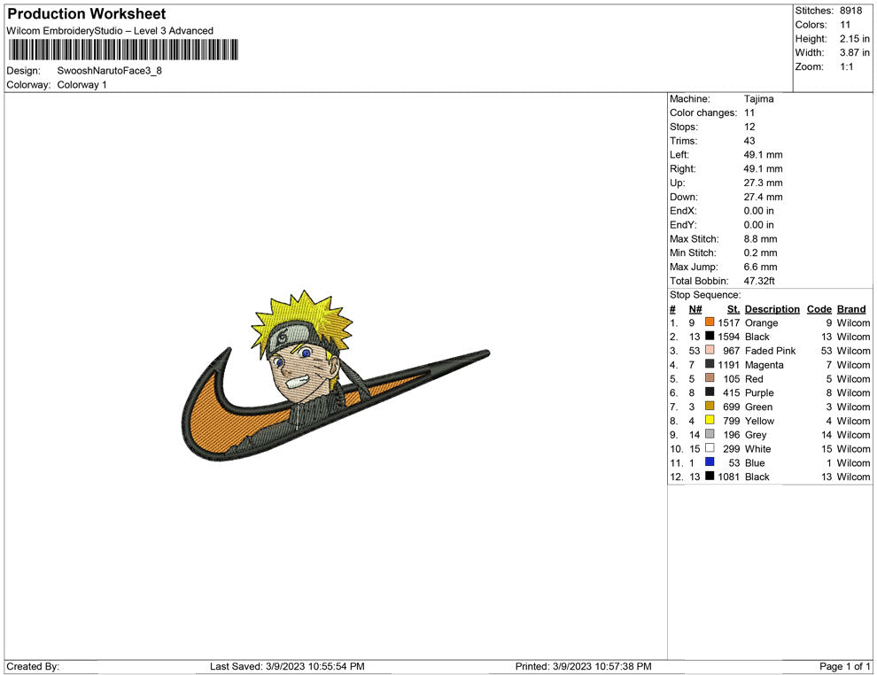 Swoosh Naruto Face