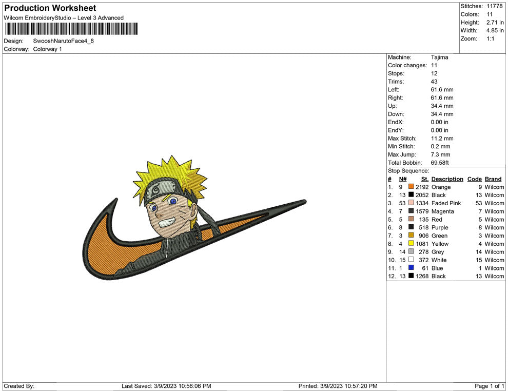 Swoosh Naruto Face