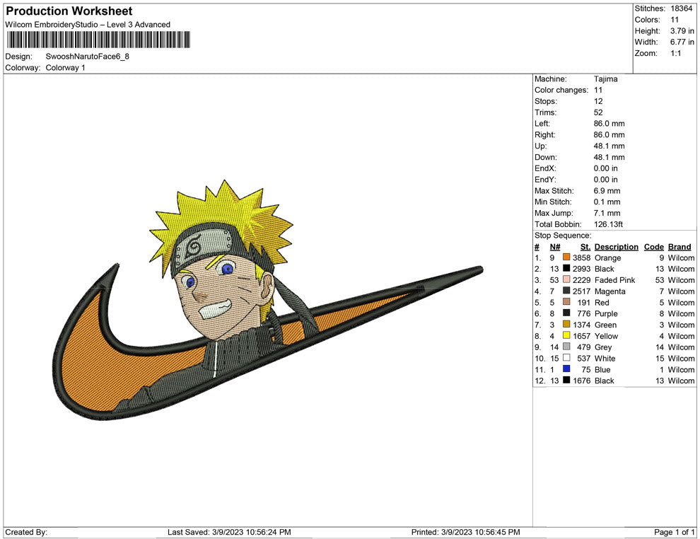 Swoosh Naruto Face