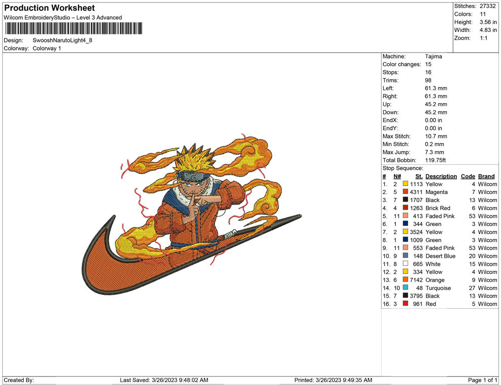 Swoosh Naruto Light