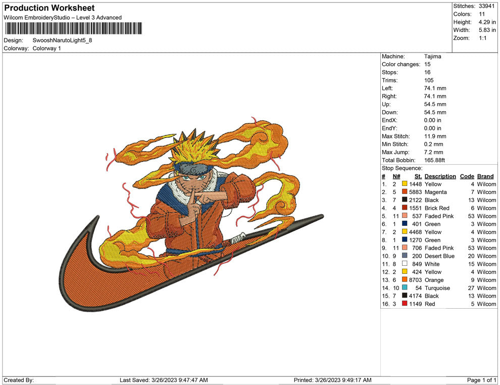 Swoosh Naruto Light