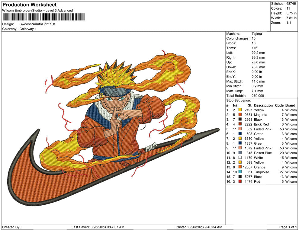Swoosh Naruto Light