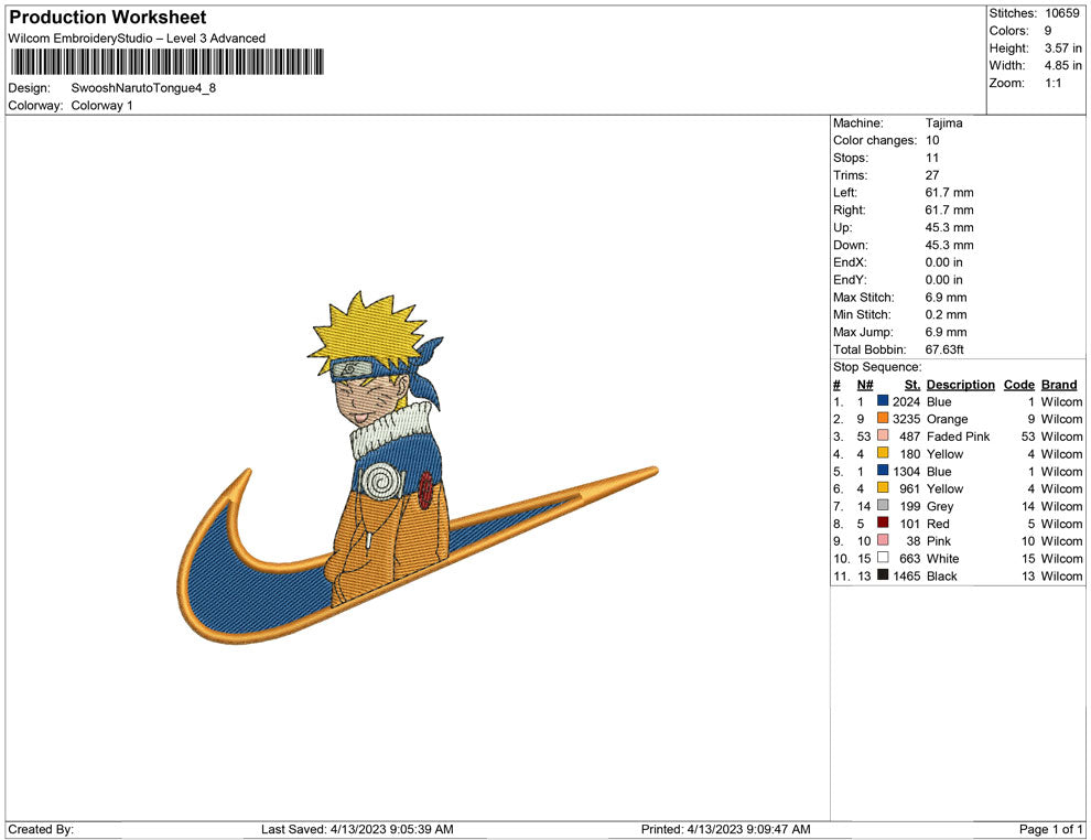 Swoosh Naruto Tongue