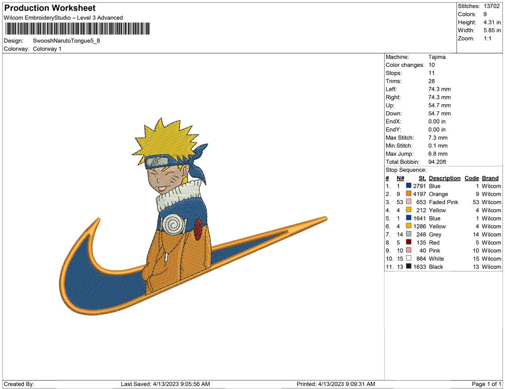 Swoosh Naruto Tongue