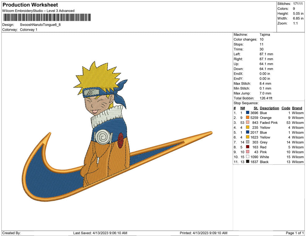 Swoosh Naruto Tongue