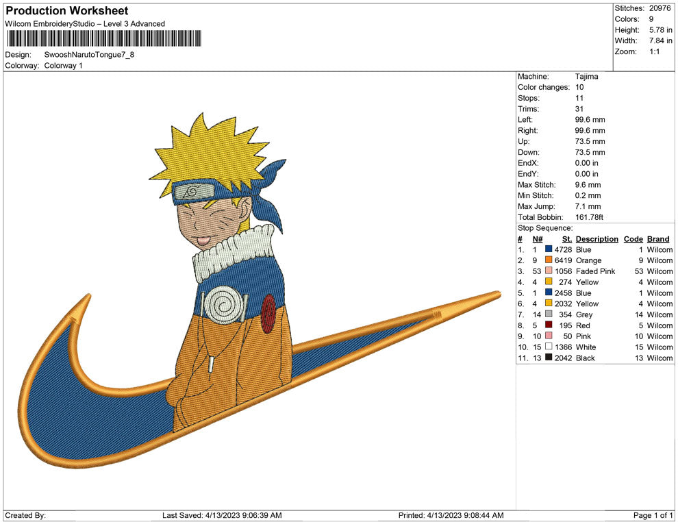 Swoosh Naruto Tongue