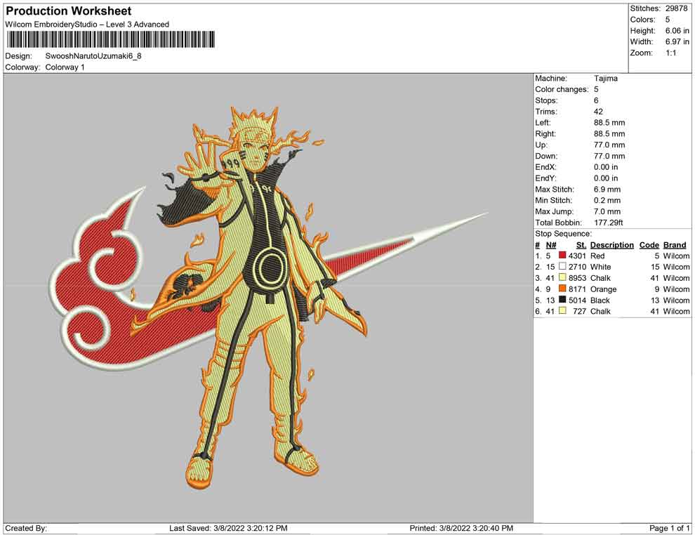Swoosh Naruto Uzumaki