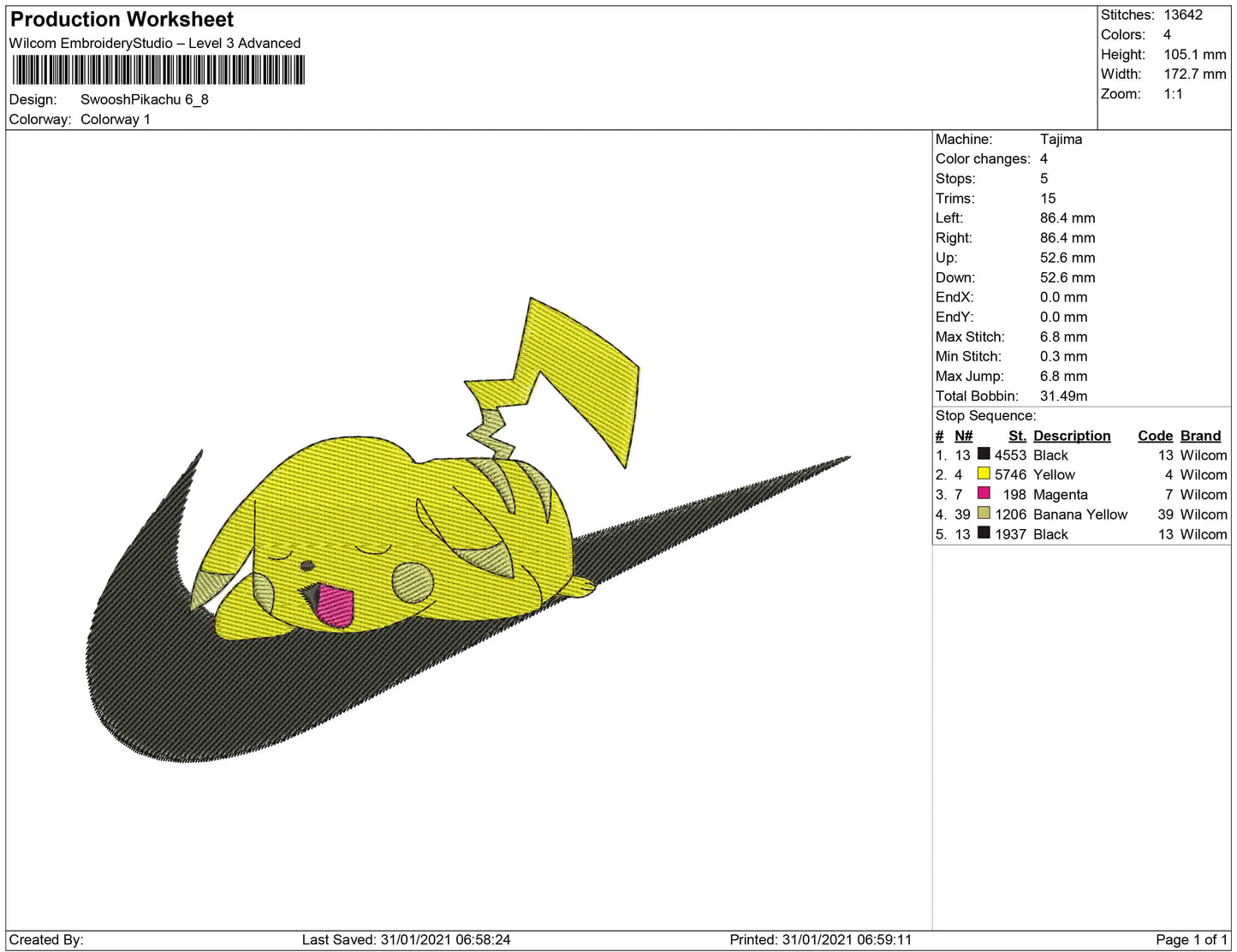 swoosh pikachu