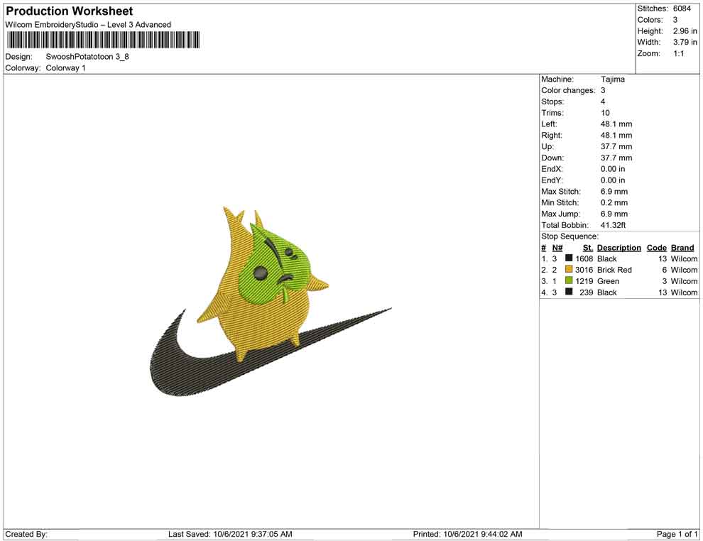 Swoosh potato toon