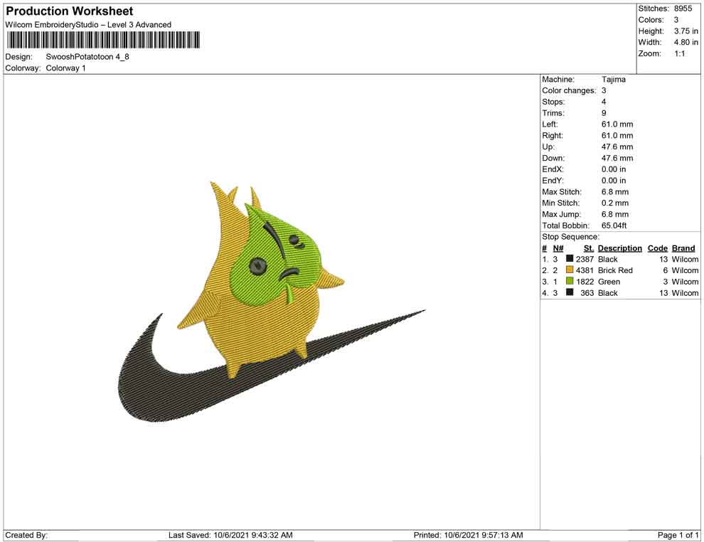 Swoosh potato toon
