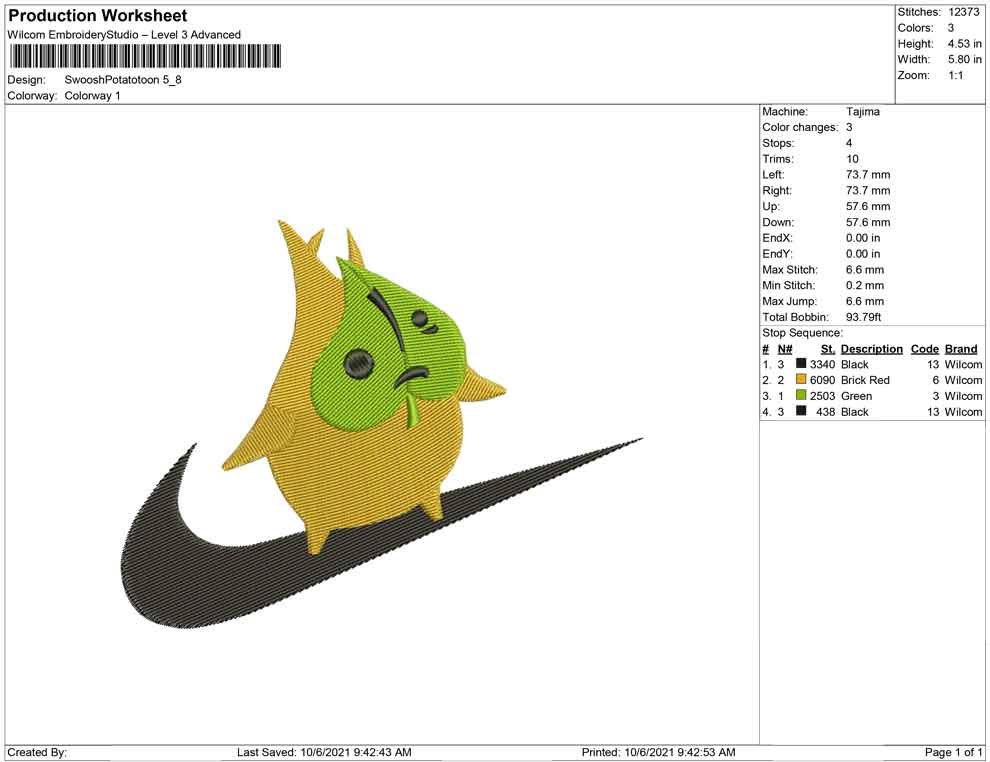 Swoosh potato toon
