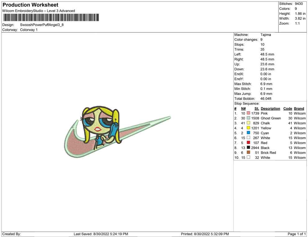 Swoosh Powerpuff angel