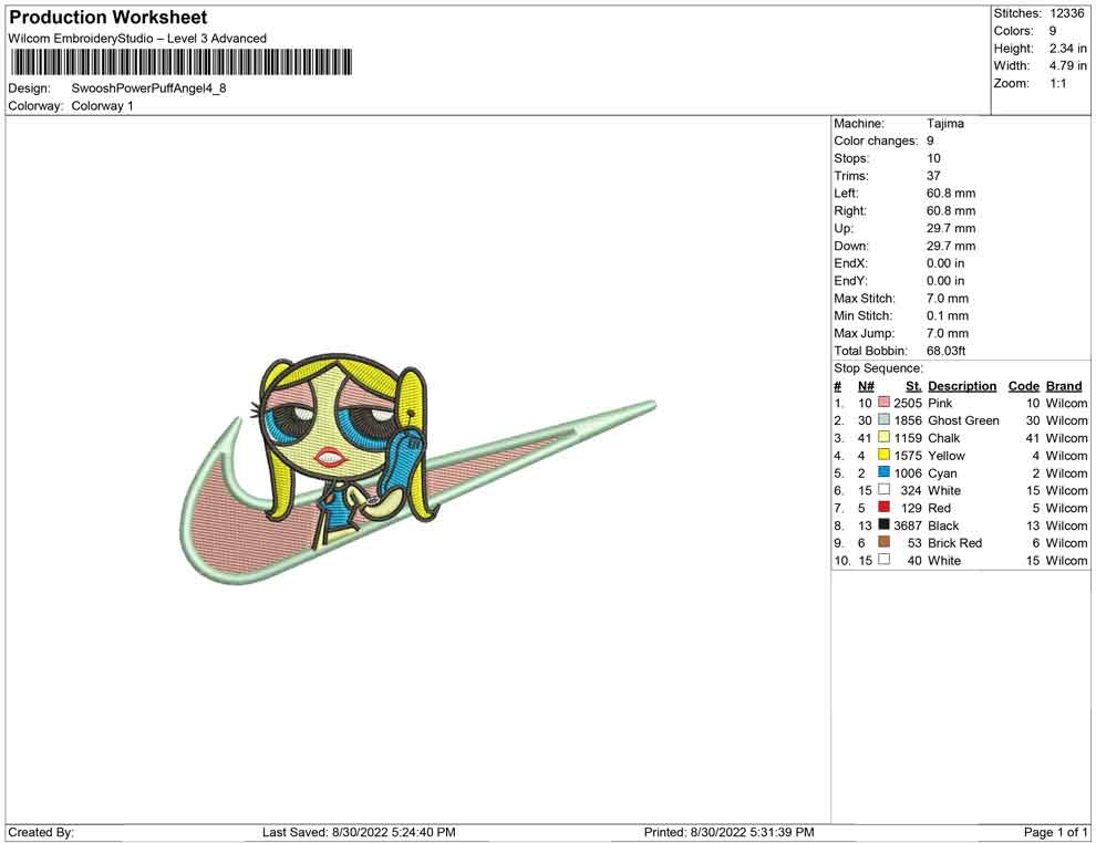 Swoosh Powerpuff angel