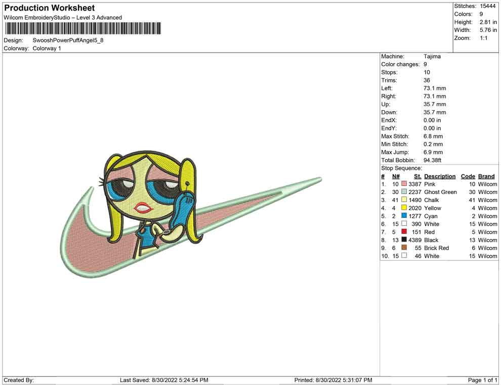 Swoosh Powerpuff angel