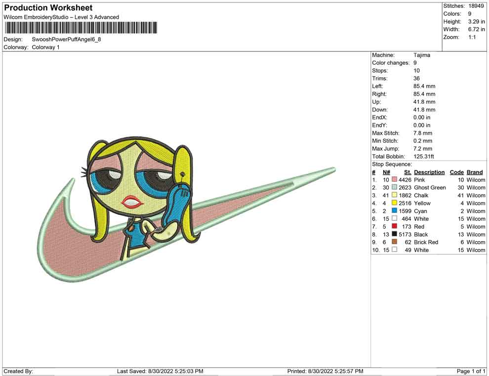 Swoosh Powerpuff angel