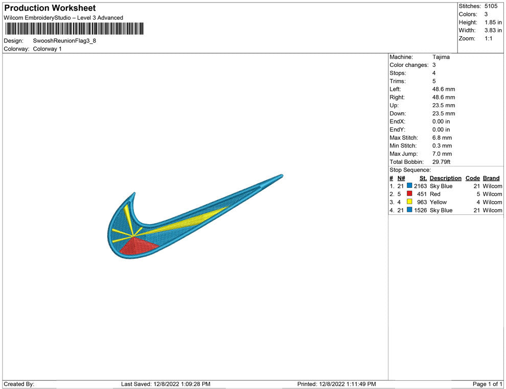 Swoosh Reunion Flag