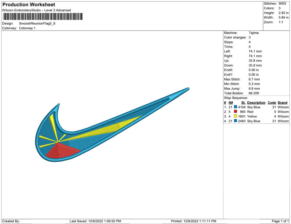 Swoosh Reunion Flag