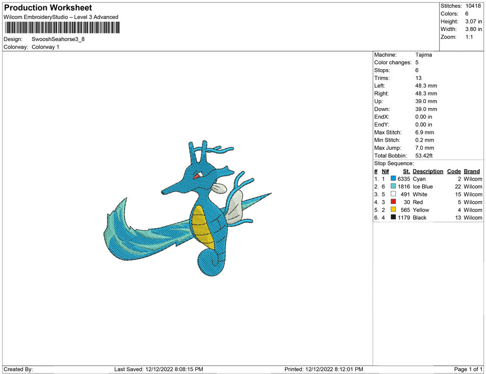 Swoosh Seahorse
